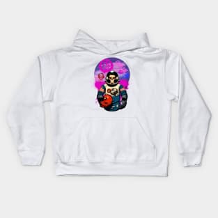 Graffiti Astronaut Skull T-shirt Kids Hoodie